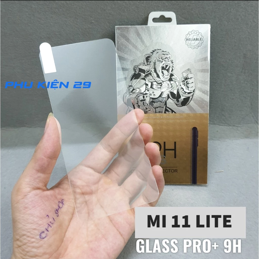 [Xiaomi Mi 11 Lite] Dán kính cường lực bảo vệ màn hình Glass Pro+ 9H