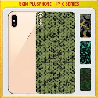 Dán Skin mặt sau cho iPhone X, XR, XS, XS Max màu matrix camo