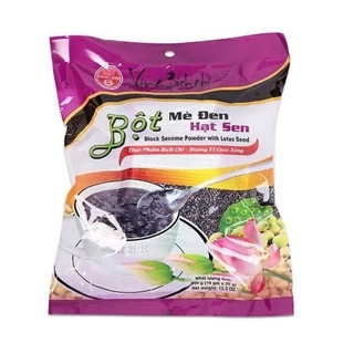 Bột Mè Đen Hạt Sen có đường bịch 350gr