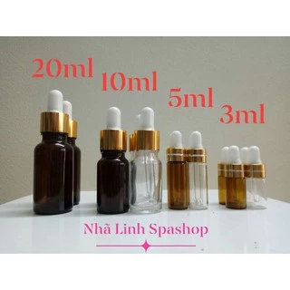 10 LỌ CHIẾT NẮP BÓP DUNG TÍCH 3ML- 5ML - 10ML -15ML - 20ML - 30ML -50ml-100ml(Hàng đẹp y hình)