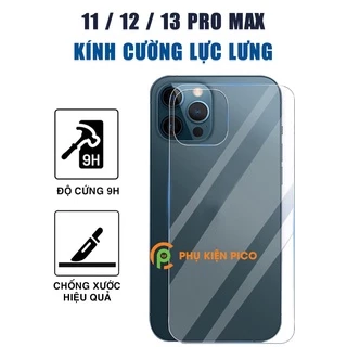 Kính cường lực lưng Iphone 15 Pro Max / 13 Pro Max / 14 Pro độ cứng 9H full mặt lưng - Dán lưng Iphone 13 / 14 Pro Max