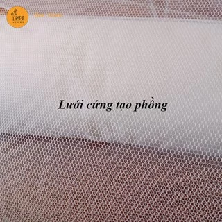 Vải lưới gồng cứng tạo phồng chân váy, tùng váy khổ 1m8