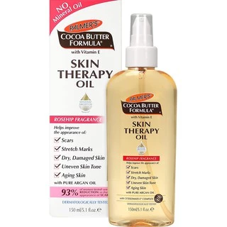 Dầu dưỡng ẩm đa năng hương hoa hồng Palmer's Cocoa Butter Formula Skin Therapy Moisturizing Body Oil 150ml (Mỹ)