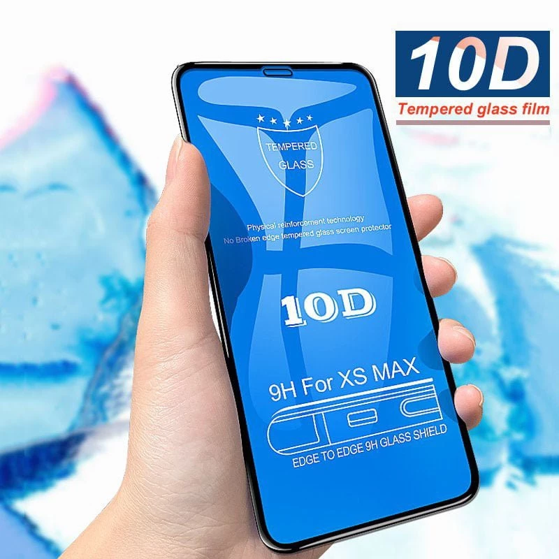 KÍNH CƯỜNG LỰC 10D-CHỐNG XƯỚC-FULL MÀN HÌNH CHO IPHONE