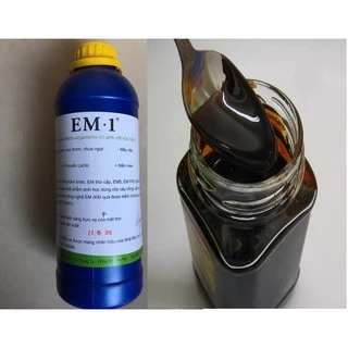 Combo chế phẩm EM gốc (EM1) EM gốc chai 1L và 1 lít rỉ mật đường thuận tiện cho tạo EM thứ cấp