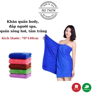 Khăn đắp, khăn quấn body spa 70*140 (400g)