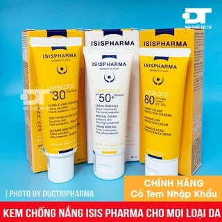 [CHÍNH HÃNG] Kem chống nắng khoáng chất ISIS PHARMA UVEBLOCK