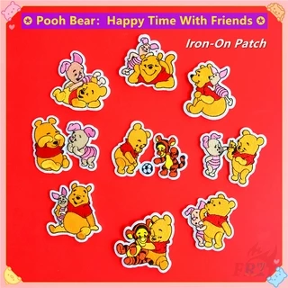 Huy hiệu vải hình gấu pooh và những người bạn