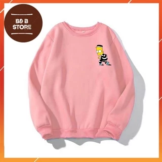 ÁO SWEATER UNISEX IN (NHIỀU MÀU) CHẤT LIỆU NỈ BÔNG SIZE TỪ 35-70kg