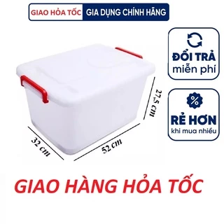 THÙNG NHỰA 30 LÍT DUY TÂN CÓ BÁNH XE ĐỰNG HỒ SƠ, ĐỒ DÙNG CÁ NHÂN