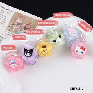 Kẹp Tóc Trong Suốt Hình Hoa / Cinnamoroll Kuromi Hoạt Hình Ngọt Ngào Cho Học Sinh Tuổi Teen