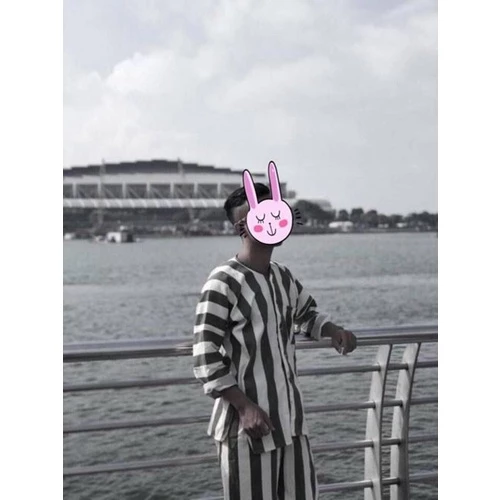 [CỰC ĐỘC ĐỘC CỰC ] Bộ Pijama DD Tù Trưởng Kẻ Sọc Nam Nữ Cực Kỳ Độc Lạ Nha Hot Dã Man D12