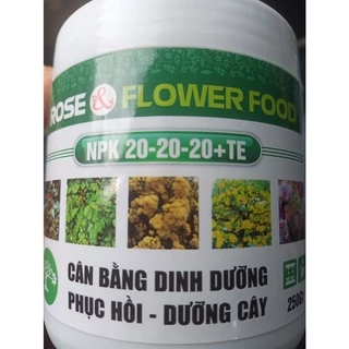 phân bón hoa 250g (công thức 20-20-20 + TE) phục hồi dưỡng cây