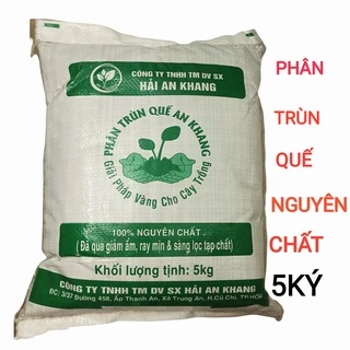 Phân trùn quế nguyên chất 100% organic bao 5kg phù hợp cho mọi cây trồng