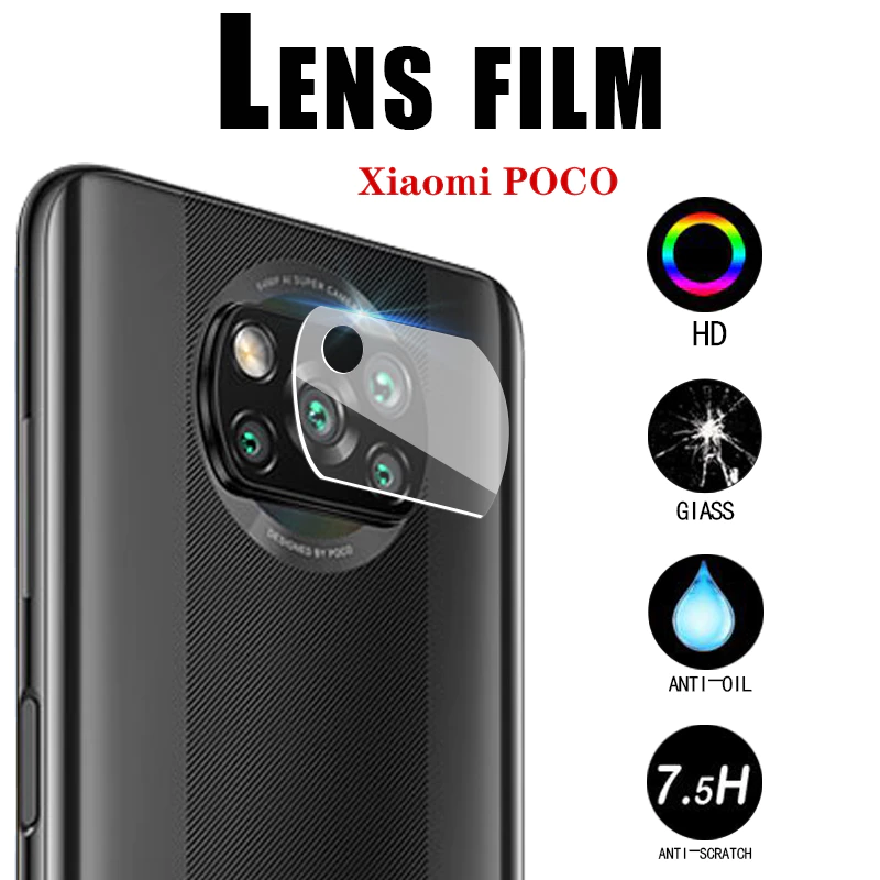 Kính cường lực bảo vệ camera cho For Xiaomi Poco X5 Pro C40 M5 M5s X4 GT F4 5G M4 2022 4G X3 Nfc F3 M3