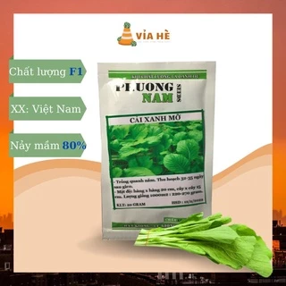 Hạt Giống Cải Xanh Mỡ, Chất Lượng F1 - gói 10g