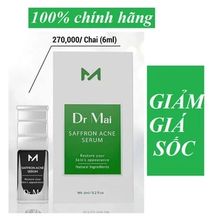 Serum dr mai mix saffron sạch thâm mụn mẫu mới 6ml dành cho da dầu xóa thâm sẹo thiên nhiên thảo mộc chính hãng