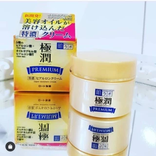 Kem chống lão hoá cấp ẩm chuyên sâu Hadalabo Gokujyun Premium Super Hyaluronic Cream 50g