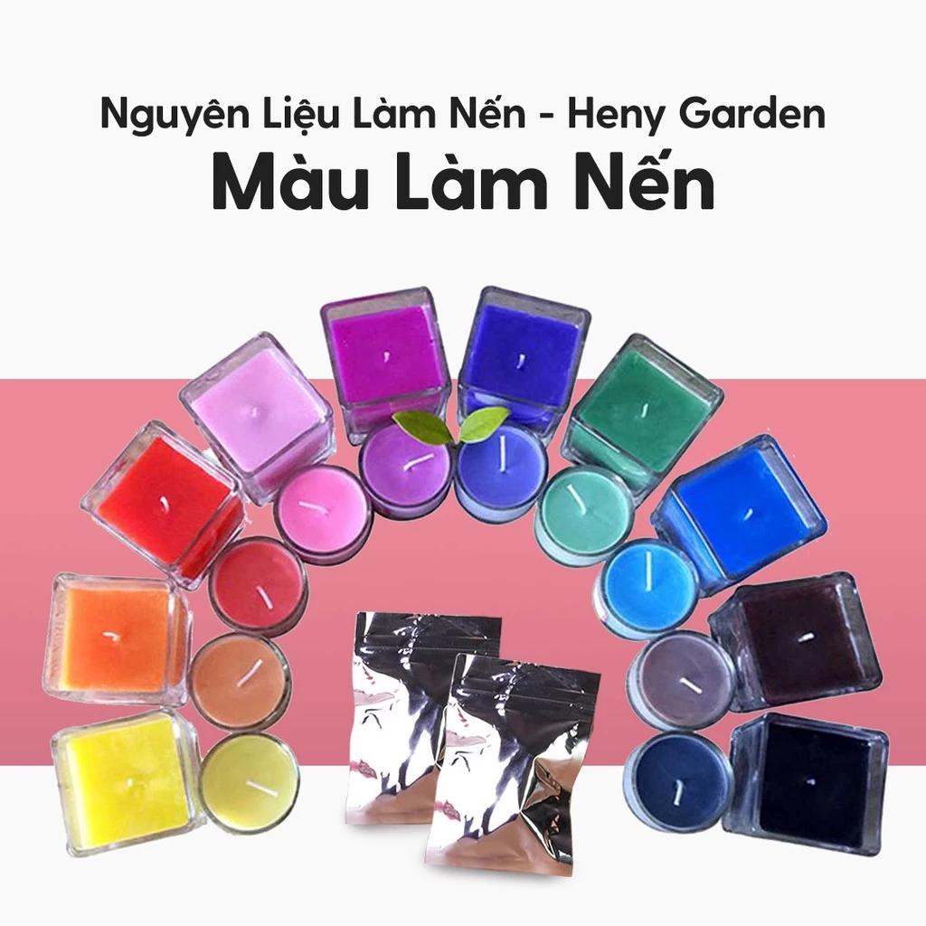 Màu Làm Nến Lên Màu Chuẩn Nguyên Liệu Dùng Làm Nến Thơm Trang Trí Heny Garden