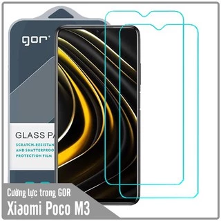 Bộ 2 kính cường lực Gor cho Xiaomi Poco M3 chống bám vân tay trong suốt