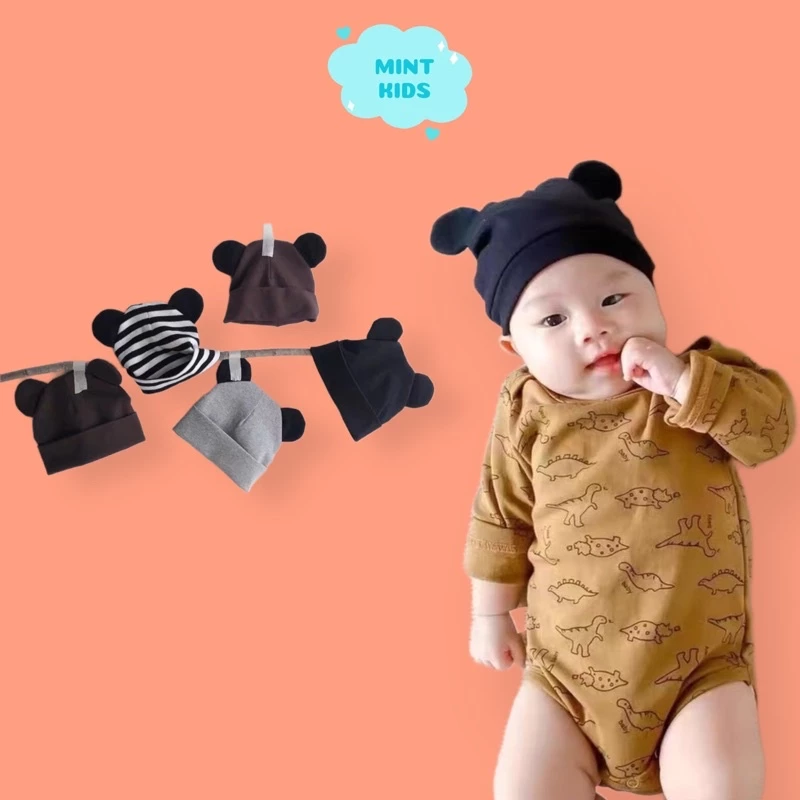 Mũ cho bé, mũ tai gấu, mũ Mickey, mũ cotton cho bé từ 4 đến 18 tháng