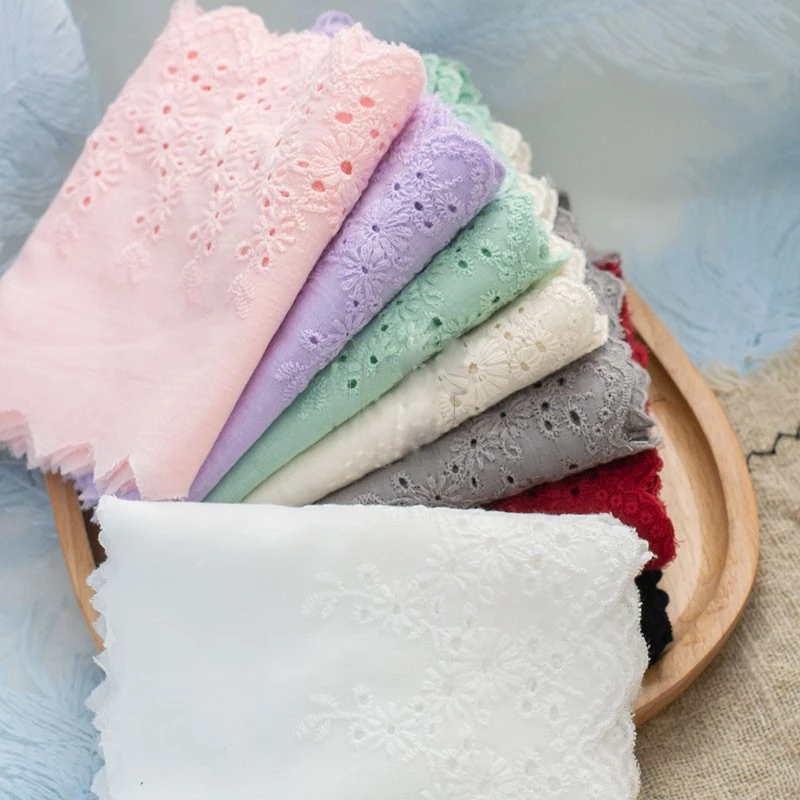 Cuộn Vải Ren Cotton Rộng 11CM Dài 1 Yard