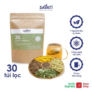 TRÀ SƠN MẬT HỒNG SÂM SAVATI - 30 ngày Giảm cân, Thanh lọc, Đẹp da, Ngủ ngon, Xả stress