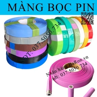 Màng co nhiệt PVC pin 18650 nhiều màu - số lượng nhiều càng rẻ