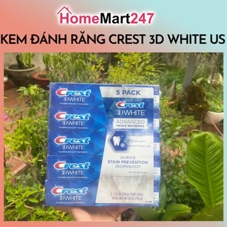 KEM ĐÁNH RĂNG CREST 3D WHITE 158G CHÍNH HÃNG MỸ DATE 2025