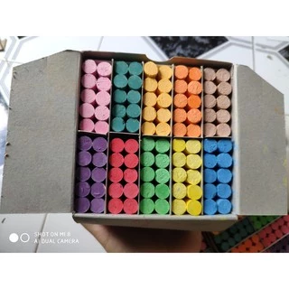 phấn viết bảng ít bụi 10 màu HI CHALK