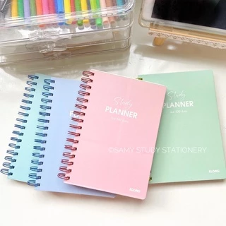 SỔ LÒ XO LÊN KẾ HOẠCH PLANNER SIZE A5 120GSM KLONG STUDY PLANNER FOR 100 DAYS BULLET JOURNAL