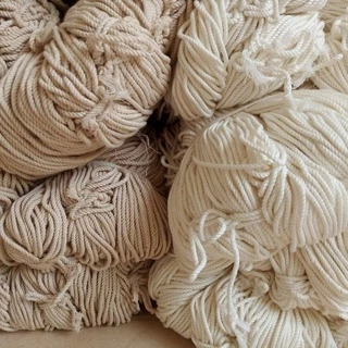 1kg Dây thừng se macrame màu kem, ngà 100% cottton 3 xoắn hàng đẹp