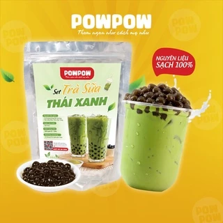 Set nguyên liệu pha trà sữa thái xanh tự nấu POWPOW - nấu được 15 - 20 ly