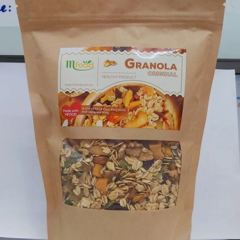 Ngũ Cốc Granola Túi Giấy 500g Thương Hiệu Mfood