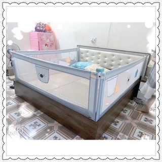 Thanh chắn giường BabyShark bản cao cấp nâng hạ từng bên, bảo vệ an toàn tuyệt đối cho bé