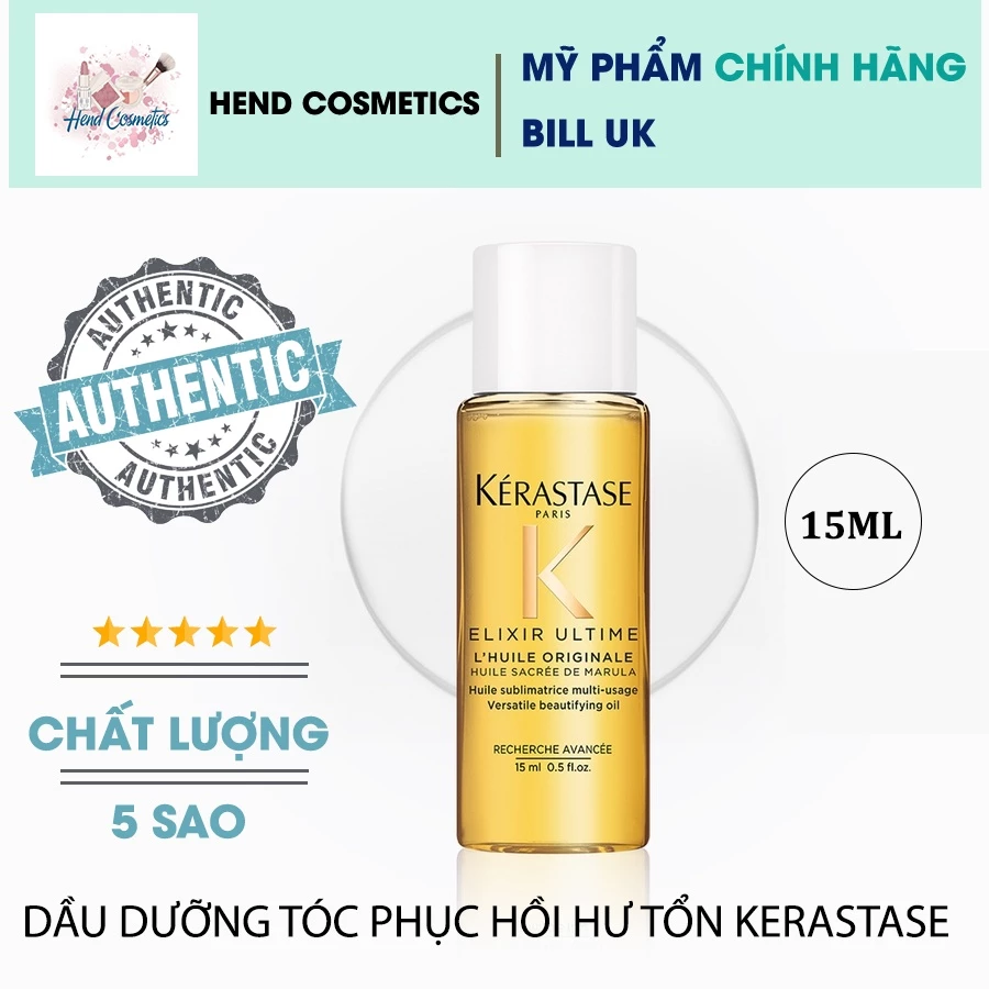 Dầu Dưỡng Tóc Phục Hồi KERAS Elixir Ultime Travel Size 15ml