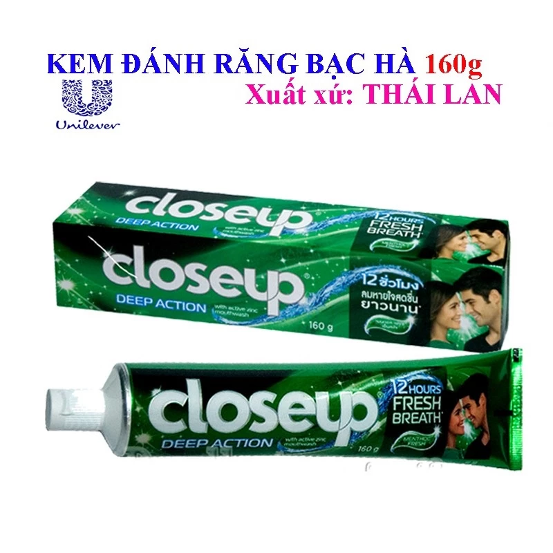 Kem Đánh Răng Close Up Thái Lan 30g-160g