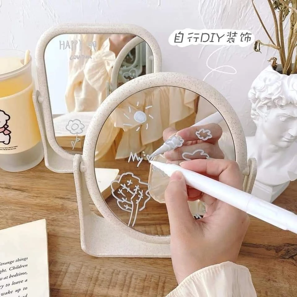 Gương Lúa Mạch Vuông Gương Lúa Mạch Tròn Xoay 360 Độ Tiện Lợi