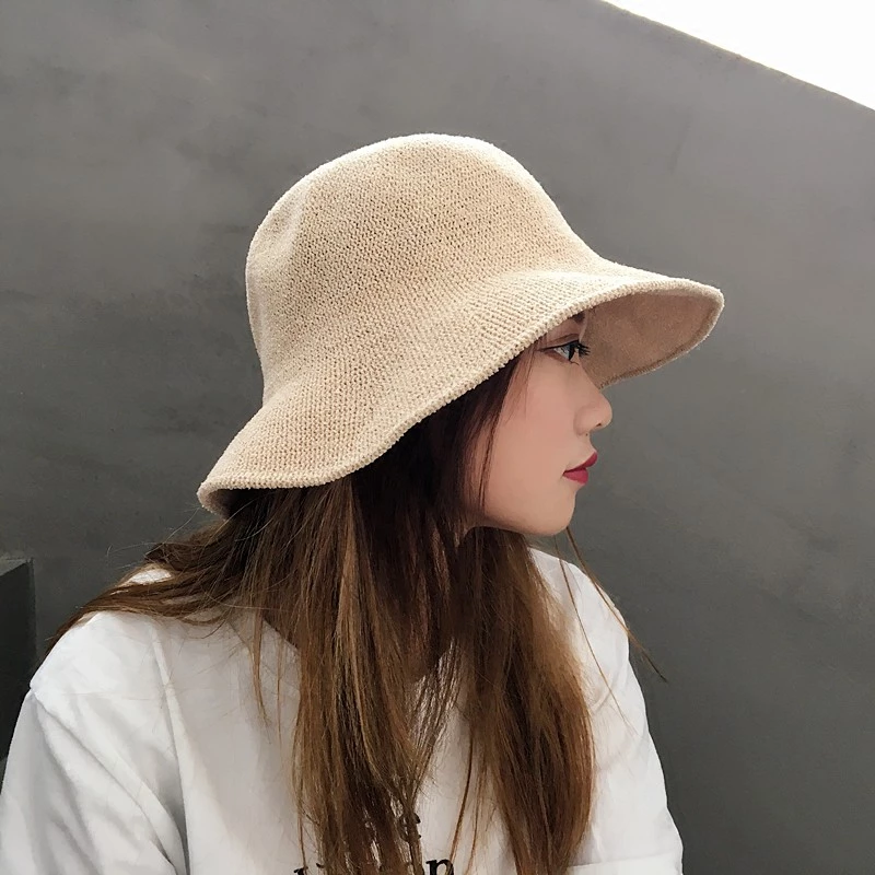 Mũ tai bèo vải cotton màu trơn dễ thương phong cách Hàn Quốc thời trang dành cho nữ