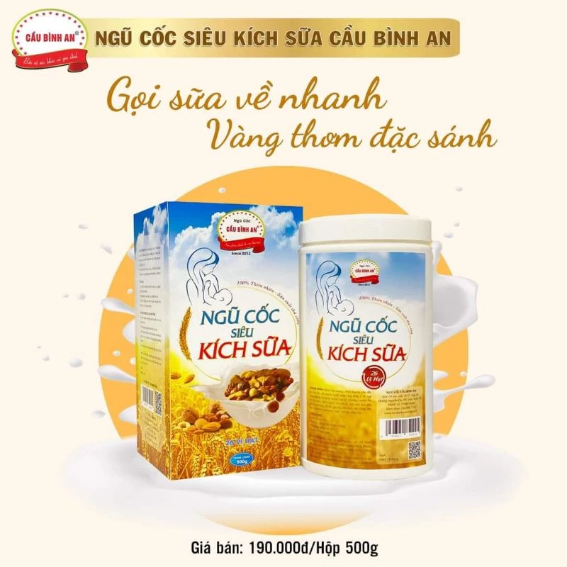 ( Mua 5 Tặng 1) Ngũ cốc Siêu Kích Sữa Cầu Bình An