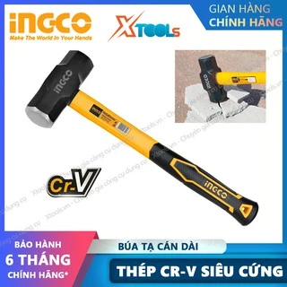 Búa tạ 2 đầu cán dài INGCO 2-4LB, Thép Cr-V búa tạ cán nhựa cầm tay đập bê tông, phá đá, sửa chữa cơ khí máy móc nhà cửa