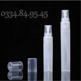 Lọ nhựa chiết nước hoa thân MỜ 5ml 10ml dạng xịt phun sương - Chai lọ đựng nước hoa, mỹ phẩm du lịch.