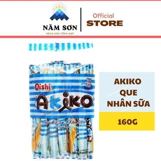 Bánh Snack Que Akiko Oishi Vị Sữa Gói 160g (20 que x 8g)