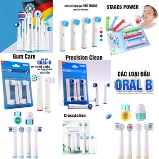 Set Bộ 4 Đầu Bàn Chải Đánh Răng Điện Cho Máy Oral B Thay Thế, Lông Mềm  Minh House