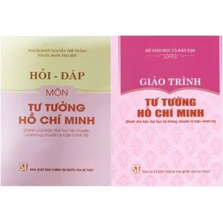 Sách - Combo 2 cuốn Giáo trình tư tưởng Hồ Chí Minh (Dành cho bậc Đại học hệ không chuyên...) + Hỏi đáp môn Tư tưởng...