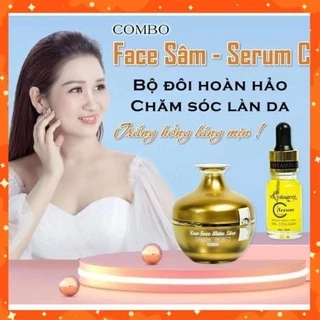 [SALE] Combo Kem Face Nhân Sâm + Serum Skin Care Vitamin C