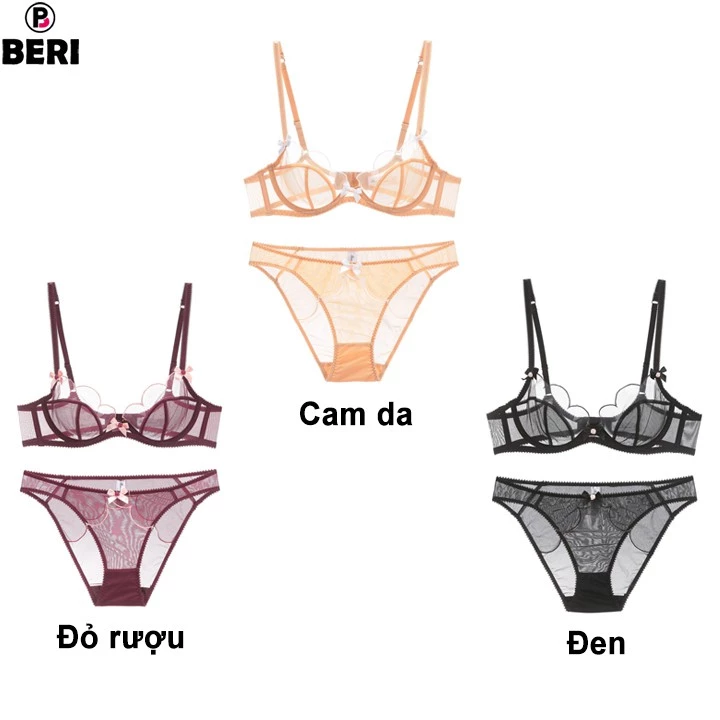 Bộ đồ lót nữ bralette ren cao cấp BERI 034-036