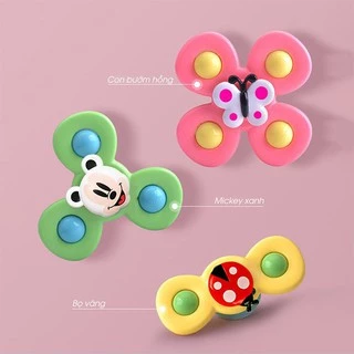 Set 3 Con Quay Đồ Chơi Fidget Spinner Kiểu Dáng Hoạt Hình Cho Bé