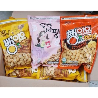 Snack bắp rang bơ Hàn Quốc 240gram (vị mật ong, Phô mai và Caramel)