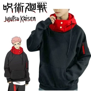 Áo Khoác hoodie Cao Cấp In logo anime Jujutsu Kaisen kanji itadori Yuji Satoru Gojo